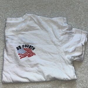 Old Navy Go Fourth White The Easy Tee Large